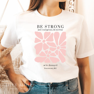 Camiseta Cristã Floral Retro para seu Verso Bíblia