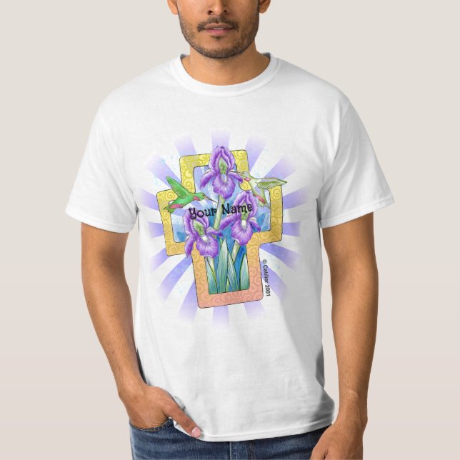 Camiseta cristã Iris Cross (Frente)