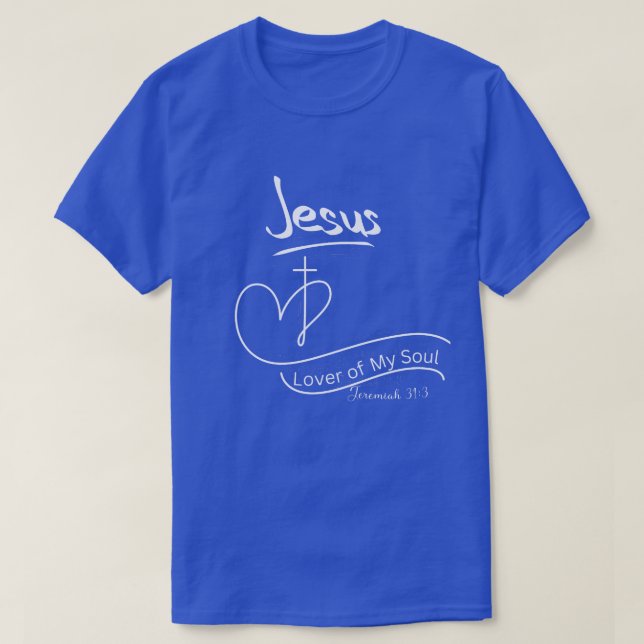 Camiseta Cristã Jesus Amado Da Minha Alma (Frente do Design)