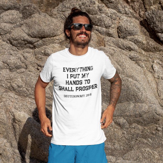 Camiseta Cristã Masculina Prosper (Criador carregado)
