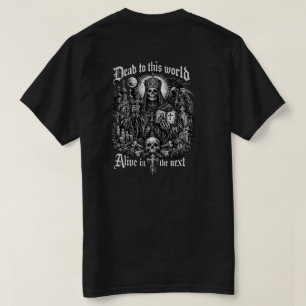 Camiseta Cristã Morto para Este Mundo