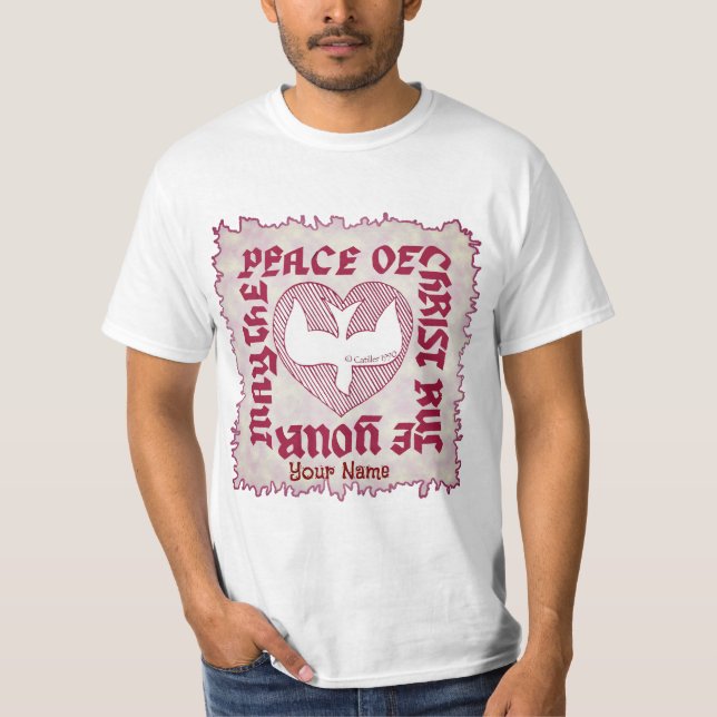 Camiseta Cristã Paz de Cristo   (Frente)