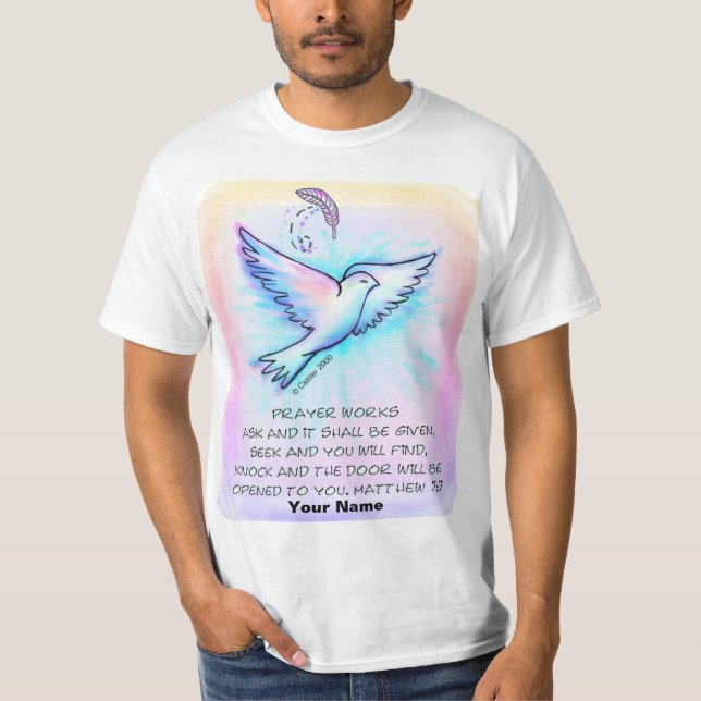 Camiseta cristã Prayer Works (Frente)