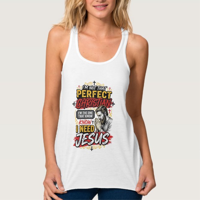 Camiseta Cristã Vintage Eu Preciso de Jesus Design (Frente)