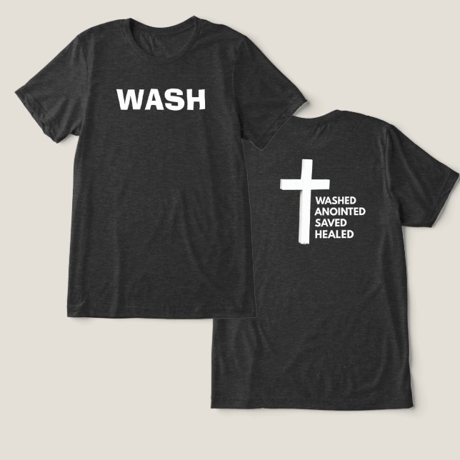 Camiseta Cristã W.A.S.H. (Design Frente e Verso)