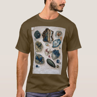 Camiseta Cristais Científicos Geológicos Antigos Gemstones