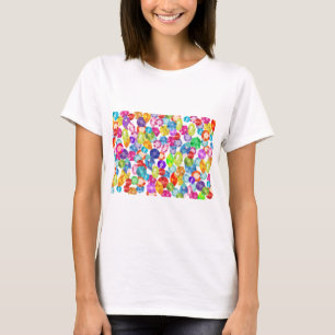 Camiseta cristais de rocha do arco-íris