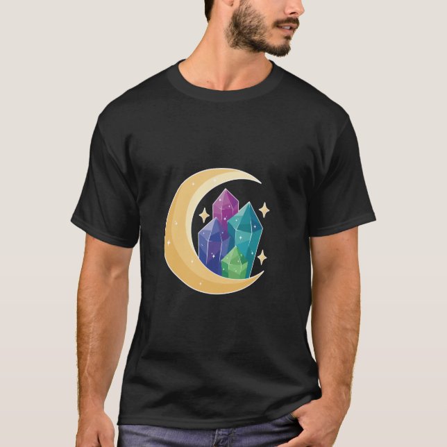 Camiseta Cristais e Camisa-Lua Cresente (Frente)