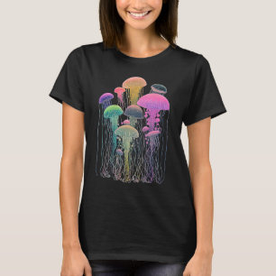 Camiseta Cristais Esotéricos de Água-viva Ilustração Fofa