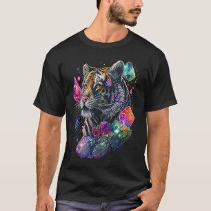 Camiseta Cristais Esotéricos de Tigre Ilustração Fofa 6