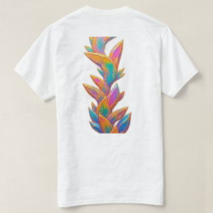 Camiseta Cristal Arco-íris Cyberpunk & Neon Fluido Abstrato