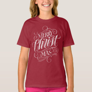 Camiseta Cristão Cristo Natal Letreiro de Lousa de Giz