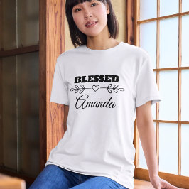 Camiseta Cristão de Coração BESSED Personalizado