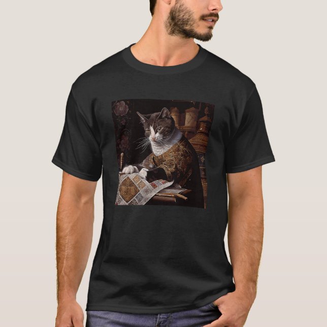 Camiseta Cristão de Quilting de Gato (Frente)