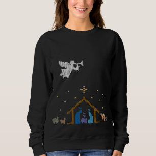 Camiseta Cristão de Suor de Natal Feio e Natividade