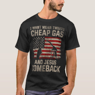 Camiseta Cristão Divertido Eu Quero Jesus Medo Tweets Gás B