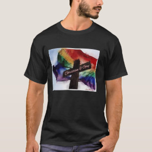Camiseta Cristão e gay