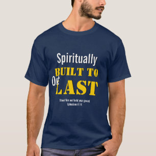 Camiseta Cristão Ephesianos 6   ESPIRITUALMENTE CONSTRUÍDO 