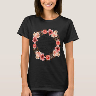 Camiseta Cristão Floral Nenhuma Arma Formada Contra Você Bi