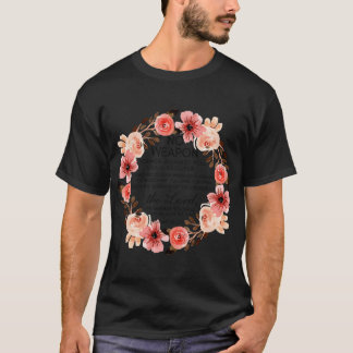 Camiseta Cristão Floral Nenhuma Arma Formada Contra Você Bi