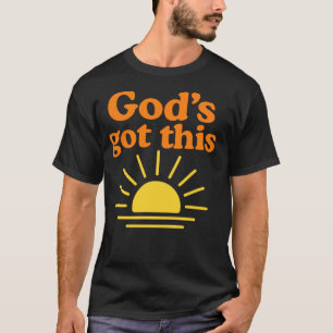 Camiseta Cristão inspirador e fofo - Deus tem isso