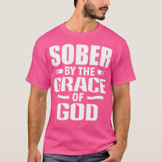 Camiseta Cristão Jesus Religioso Dizendo Sóbrio Pela Grac