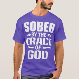 Camiseta Cristão Jesus Religioso Dizendo Sóbrio pela Grac