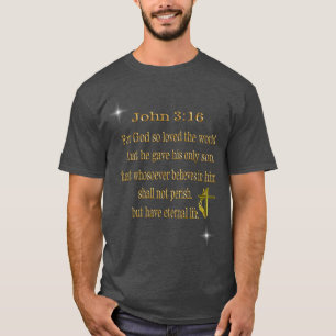 Camiseta Cristão João 3:16 