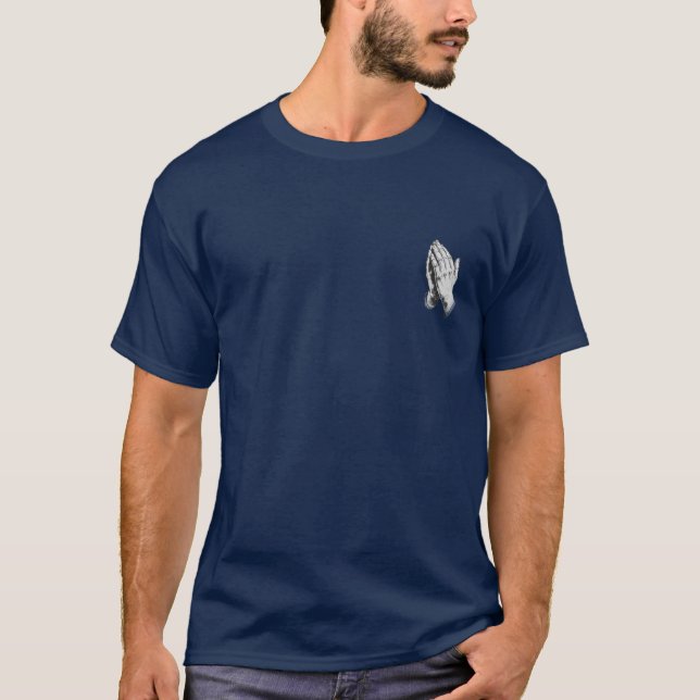 Camiseta Cristão, Mãos de Rezação (Frente)
