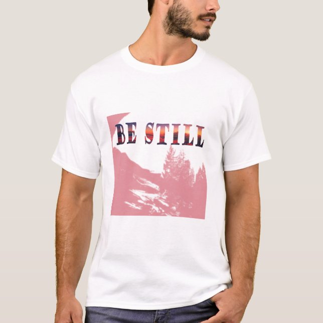 Camiseta Cristão Minimalista Fique Calmo (Frente)
