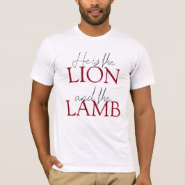 Camiseta Cristão Moderno Ele é Leão e Branco