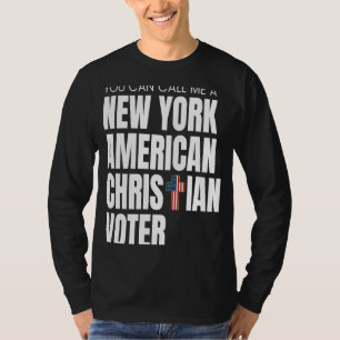 Camiseta Cristão Nacional Conservador Americano de Nova Ior