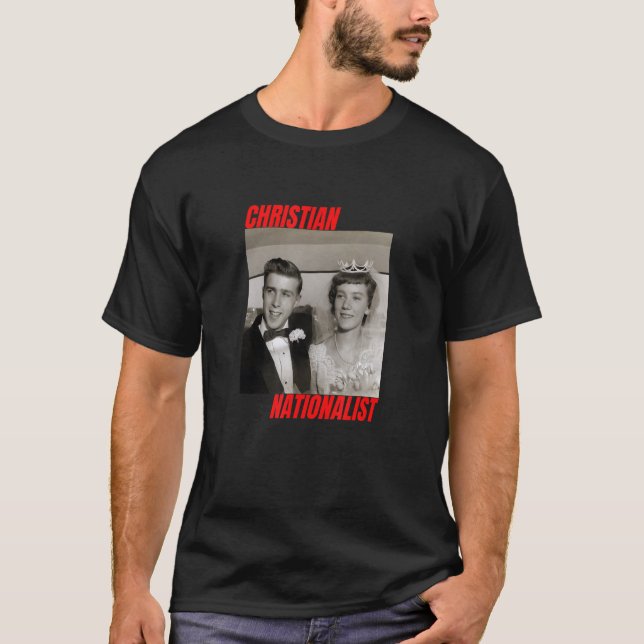 Camiseta Cristão Nacionalista Conservador Cristão Marri (Frente)