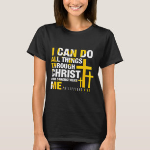 Camiseta Cristão - Posso fazer todas as coisas por meio de
