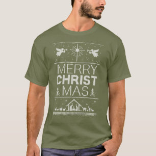 Camiseta Cristão Religioso legal Sueco de Natal Feio