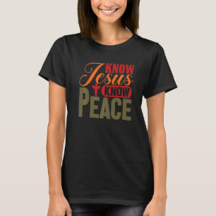 Camiseta Cristão Religioso Sabe Jesus Saber Deus da Paz Bel