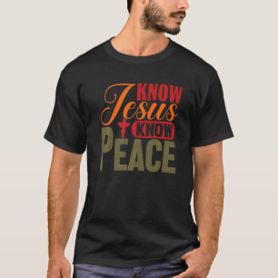Camiseta Cristão Religioso Sabe Jesus Saber Deus da Paz Bel