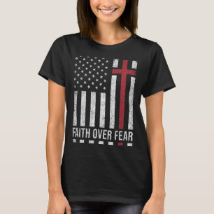 Camiseta Cristão Usa Bandeira Americana Cristo Fé Sobre F