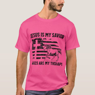 Camiseta Cristãos Camiseiros - Jesus É Meu Cavalo Salvador