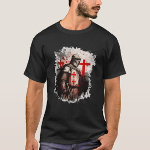 Camiseta Cristãos Cavaleiros Templários Templários Cruzados