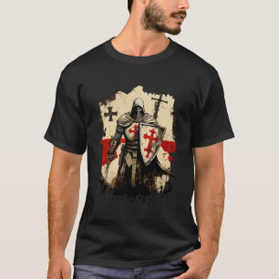 Camiseta Cristãos dos Cavaleiros Templários Medievais