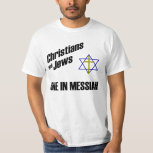 Camiseta Cristãos e Judeus - Um no Messias