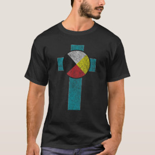 Camiseta Cristãos Indianos Nativos Americanos de Roda Medic