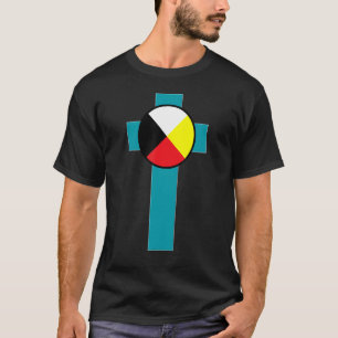 Camiseta Cristãos Indianos Nativos Americanos de Roda Medic