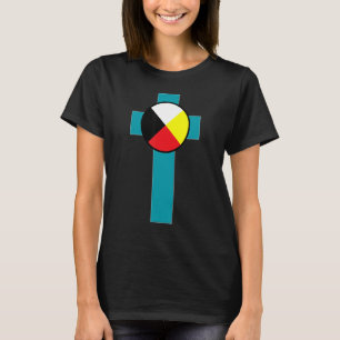 Camiseta Cristãos Indianos Nativos Americanos de Roda Medic