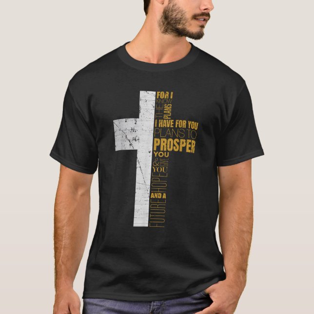 Camiseta Cristãos legal Jeremiah 29 11 Bíblia de presentes  (Frente)