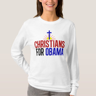 Camiseta Cristãos para Obama