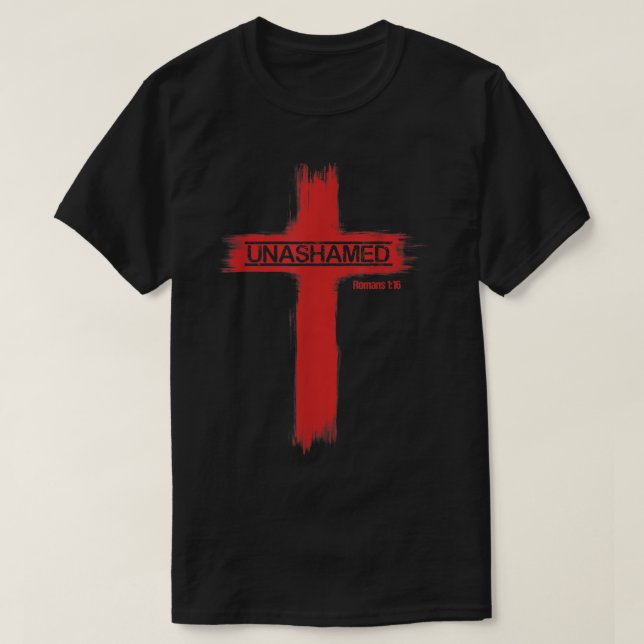 Camiseta Cristãos sem vergonha Romanos 116 (Frente do Design)