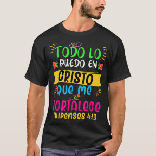 Camiseta cristiana en espanol Versiculo - Espanhol