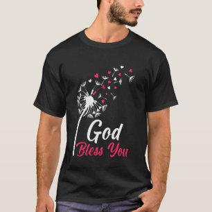 Camiseta Cristianismo DEUS ABENÇOE VOCÊ Dente-de-leão Dande